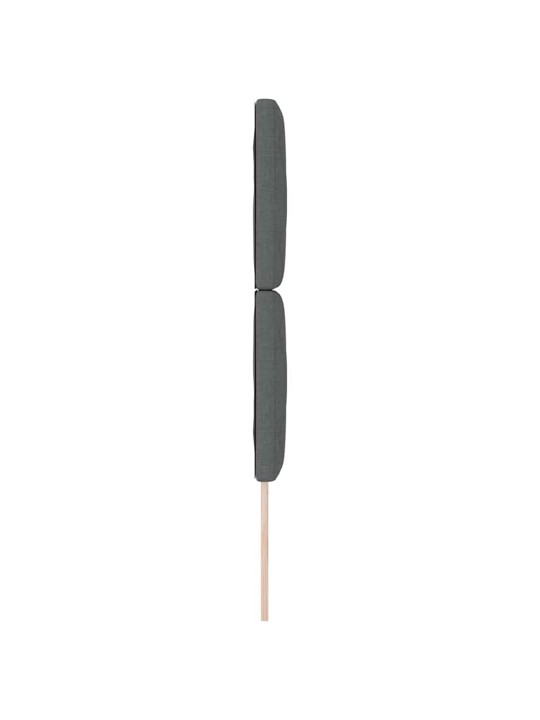 Galvgalis ar led sloksnes lukturiem pelēka 80 cm audums