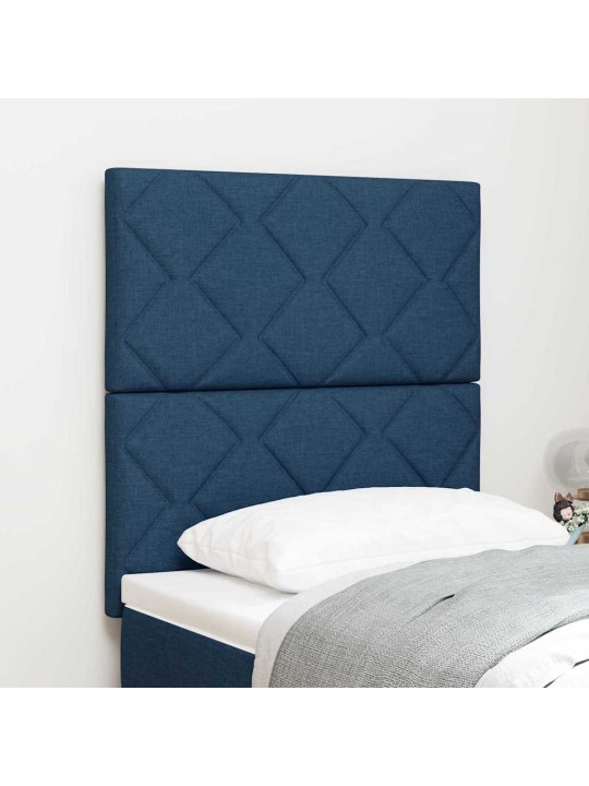 Galvgalis ar led sloksnes lukturiem zila 80 cm audums