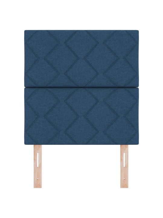 Galvgalis ar led sloksnes lukturiem zila 80 cm audums