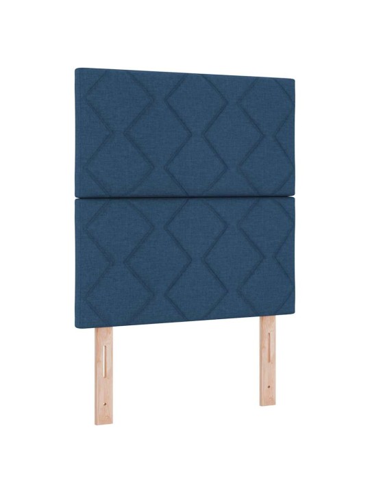 Galvgalis ar led sloksnes lukturiem zila 80 cm audums