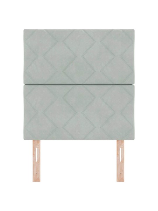 Led gultas galvgalis geometric manuāls gaiši pelēka 80 cm samts