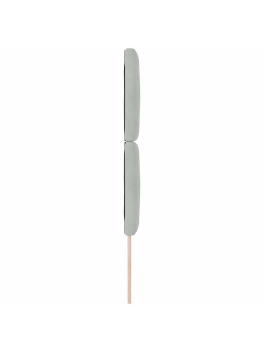 Led gultas galvgalis geometric manuāls gaiši pelēka 80 cm samts