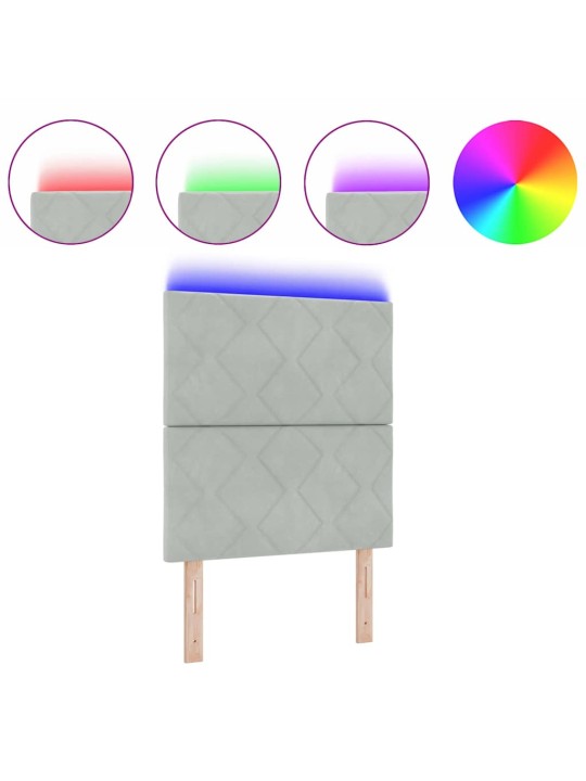 Led gultas galvgalis geometric manuāls gaiši pelēka 80 cm samts