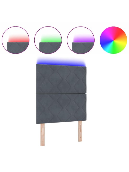LED gultas galvgalis geometric manuāls tumši pelēka 80 cm samts