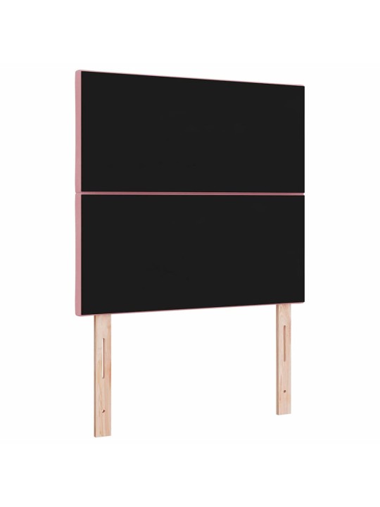 LED gultas galvgalis ar LED sloksnes lukturiem rozā 90 cm samts