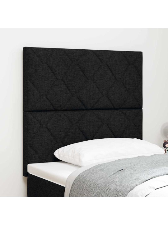 Galvgalis ar led sloksnes lukturiem melna 100 cm audums