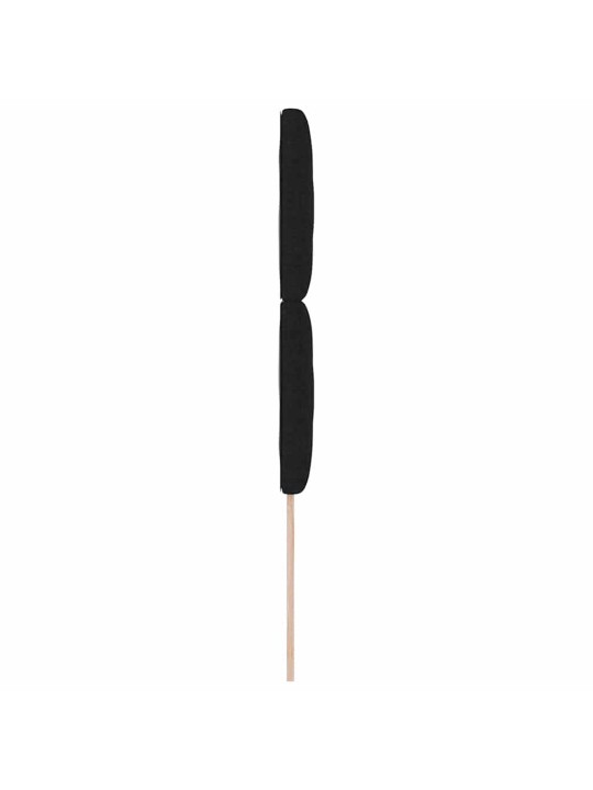 Galvgalis ar led sloksnes lukturiem melna 100 cm audums