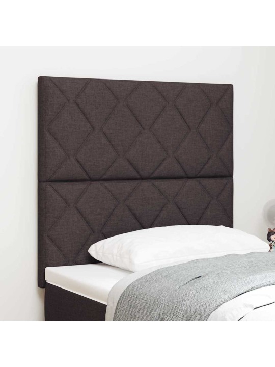 Galvgalis ar led sloksnes lukturiem brūna 100 cm audums