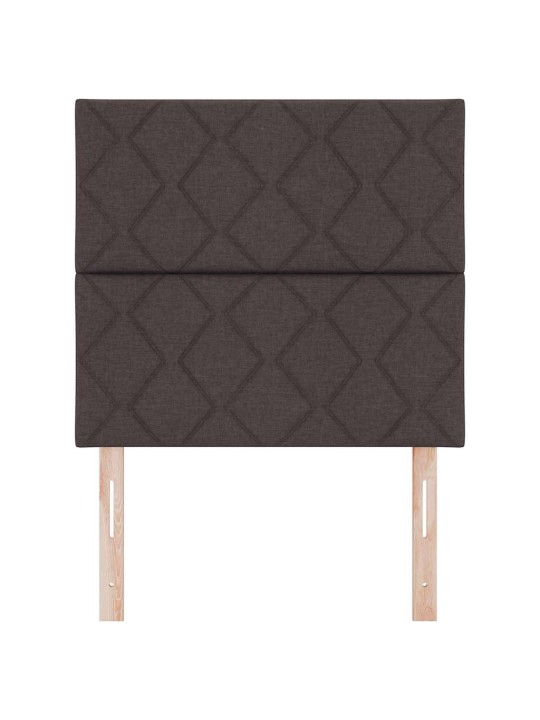 Galvgalis ar led sloksnes lukturiem brūna 100 cm audums