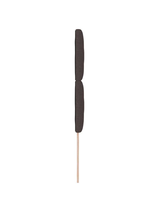 Galvgalis ar led sloksnes lukturiem brūna 100 cm audums