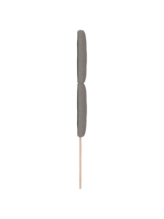 Galvgalis ar led sloksnes lukturiem pelēkbrūna 100 cm audums