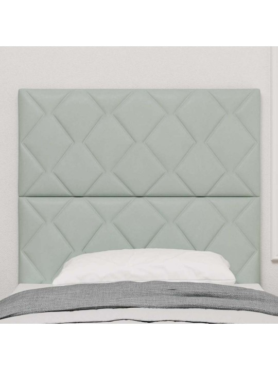 Led gultas galvgalis geometric gaiši pelēka 100 cm samts