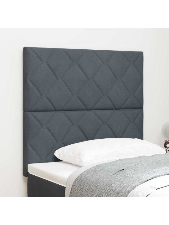 LED gultas galvgalis geometric tumši pelēka 100 cm samts