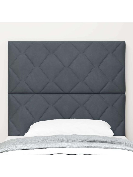 LED gultas galvgalis geometric tumši pelēka 100 cm samts