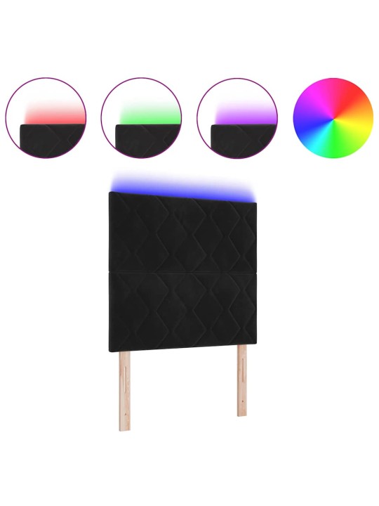 Led gultas galvgalis geometric manuāls melna 100 cm samts