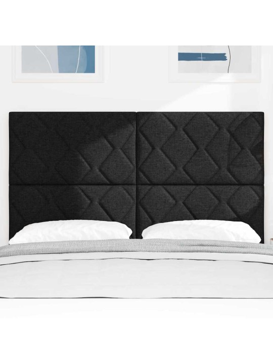 Galvgalis ar led sloksnes lukturiem melna 144 cm audums