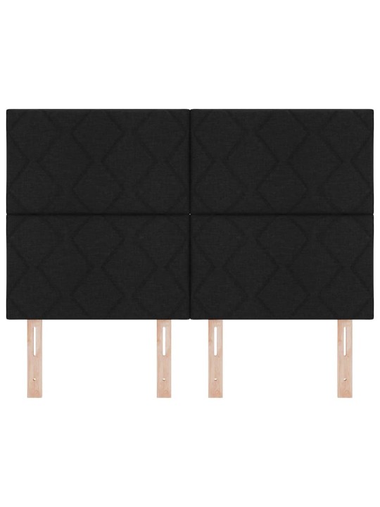 Galvgalis ar led sloksnes lukturiem melna 144 cm audums