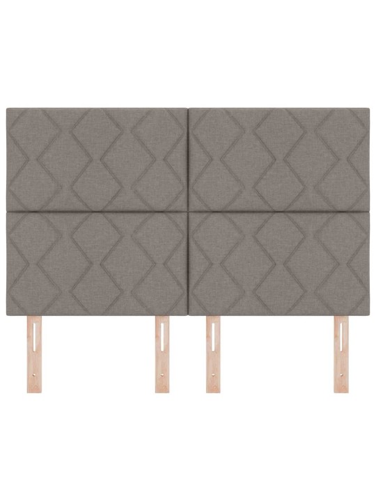 Galvgalis ar led sloksnes lukturiem pelēkbrūna 144 cm audums
