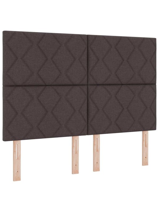 Galvgalis ar led sloksnes lukturiem brūna 160 cm audums