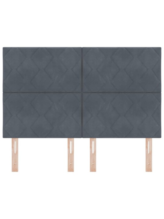 Led gultas galvgalis geometric tumši pelēka 160 cm samts