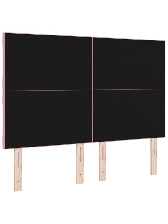 LED gultas galvgalis geometric manuāls rozā 160 cm samts