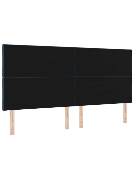 Galvgalis ar led sloksnes lukturiem zila 200 cm audums