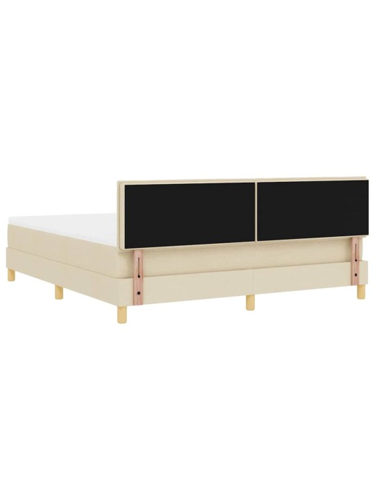 Kontinentālā gulta ar matraci krēmkrāsa 180 x 200 cm audums