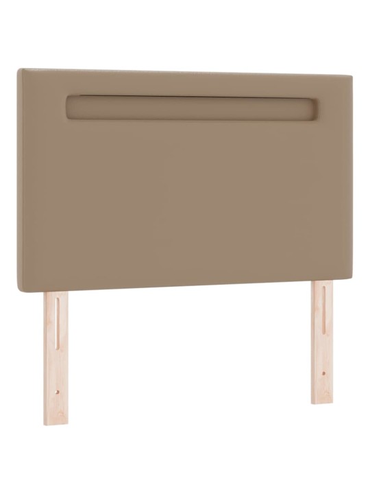 Gultas rāmis ar matraci kapučīno 100 x 200 cm mākslīgā āda