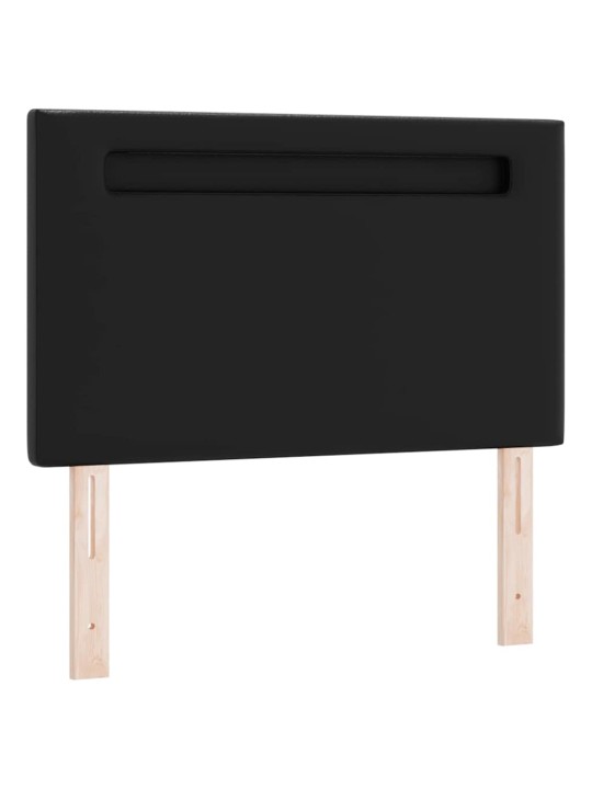 Gultas rāmis ar matraci melna 120 x 200 cm mākslīgā āda