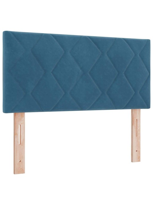 Kontinentālā gulta ar matraču tumši zila 90 x 190 cm audums