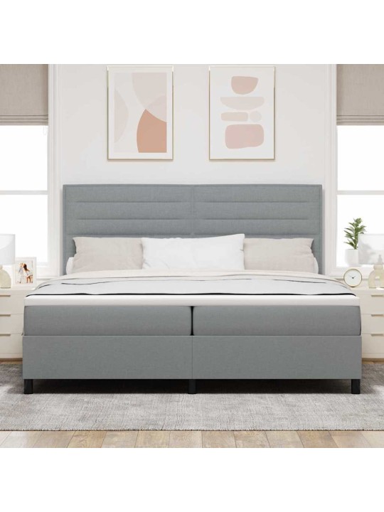Kontinentālā gulta gaiši pelēka 200 x 200 cm audums