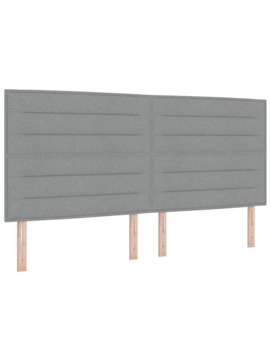 Kontinentālā gulta gaiši pelēka 200 x 200 cm audums