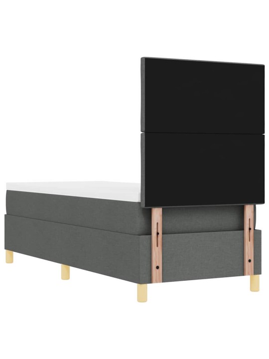 Kontinentālā gulta tumši pelēka 80 x 200 cm audums