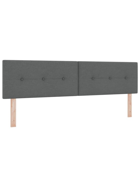 Kontinentālā gulta ar matraci tumši pelēka 180 x 200 cm audums