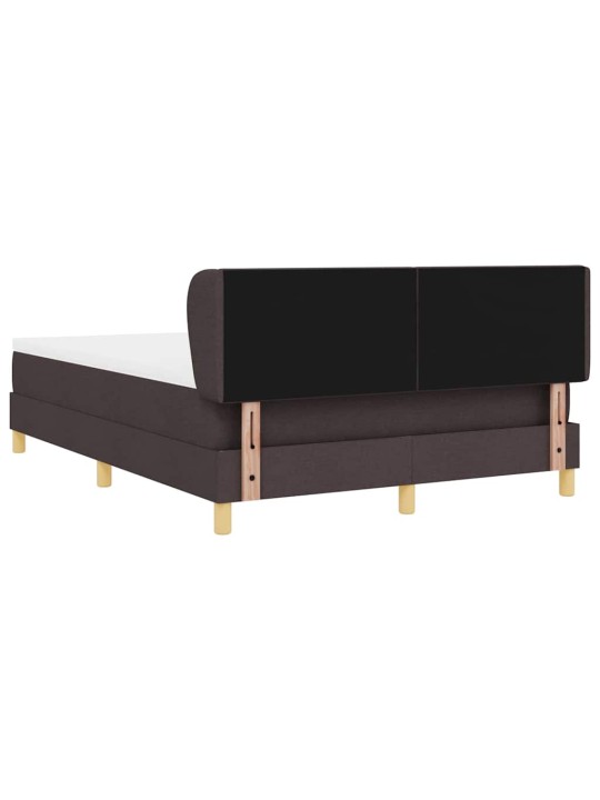 Gulta ar atsperēm un matraci krēmkrāsā 90x200 cm fabric