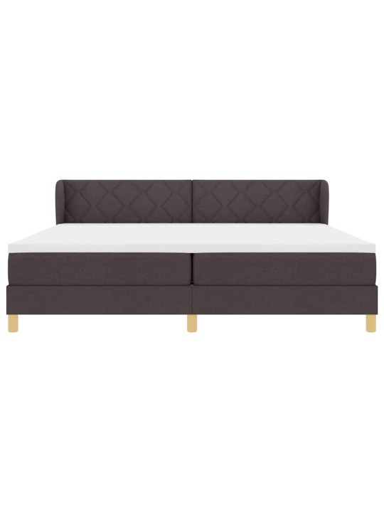 Gulta ar atsperēm un matraci krēmkrāsā 90x200 cm fabric