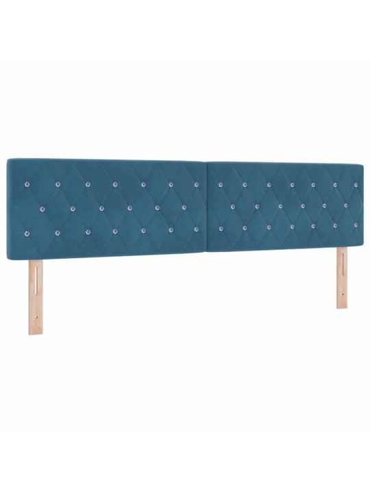 Gulta ar atsperēm un matraci tumši pelēka 80x200 cm samts