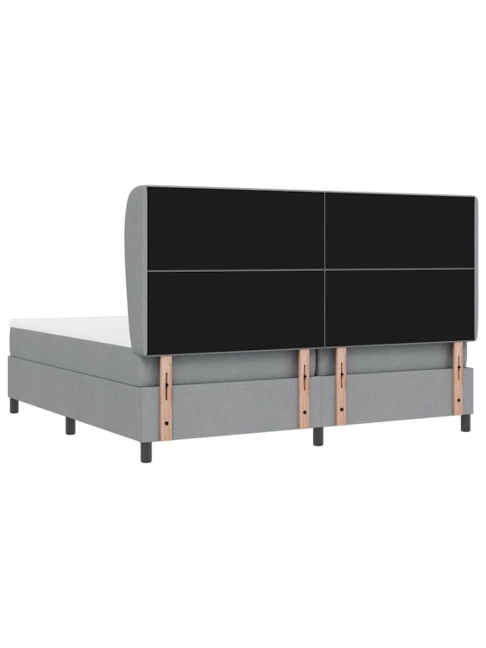 Kontinentālā gulta gaiši pelēka 200 x 200 cm audums