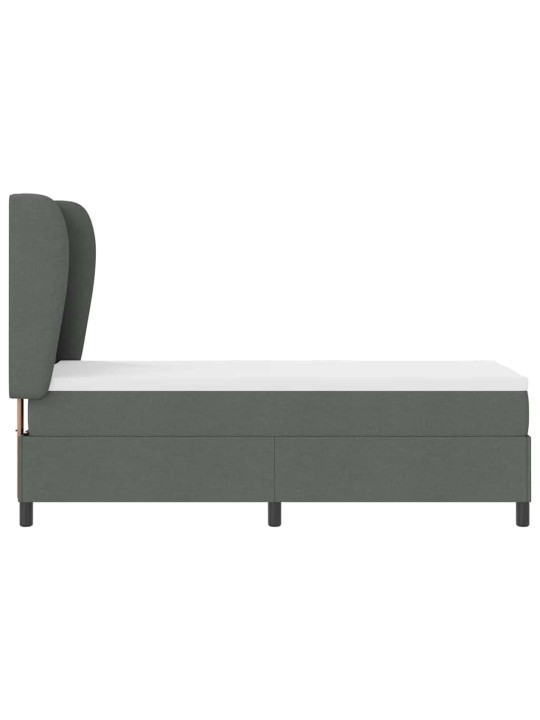 Kontinentālā gulta tumši pelēka 80 x 200 cm audums