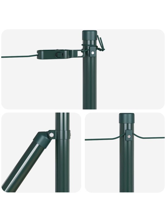 Žoga āķis 26 pcs zaļa 3.2 x 3.2 x 80 cm tērauds