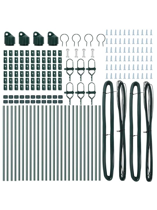 Žoga āķis 26 pcs zaļa 3.2 x 3.2 x 100 cm tērauds