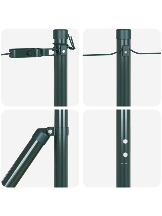 Žoga āķis 26 pcs zaļa 3.2 x 3.2 x 150 cm tērauds