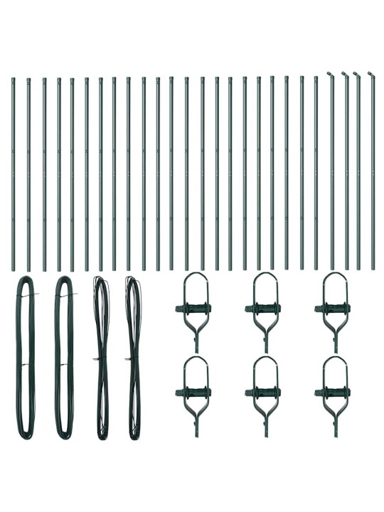 Žoga āķis 26 pcs zaļa 3.2 x 3.2 x 190 cm tērauds