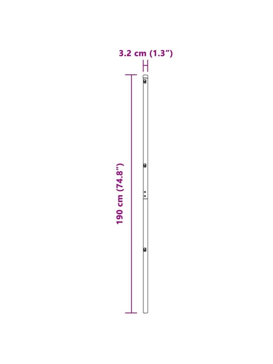 Žoga āķis 52 pcs zaļa 3.2 x 3.2 x 190 cm tērauds