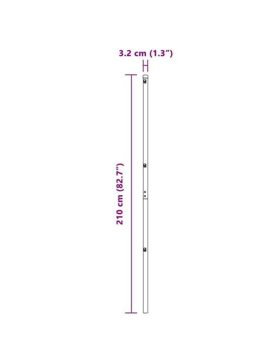 Žoga āķis 26 pcs zaļa 3.2 x 3.2 x 210 cm tērauds
