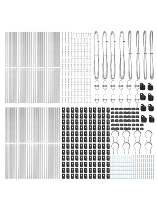 Žoga āķis 52 pcs sudraba 3.2 x 3.2 x 150 cm tērauds