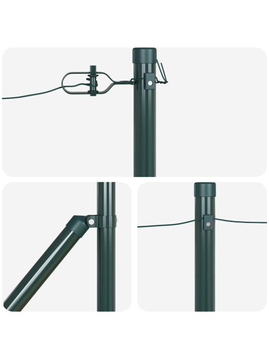 Žoga āķis 26 pcs sudraba 3.2 x 3.2 x 80 cm tērauds