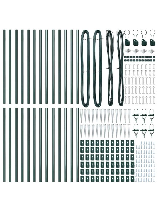 Žoga āķis 26 pcs sudraba 3.2 x 3.2 x 80 cm tērauds