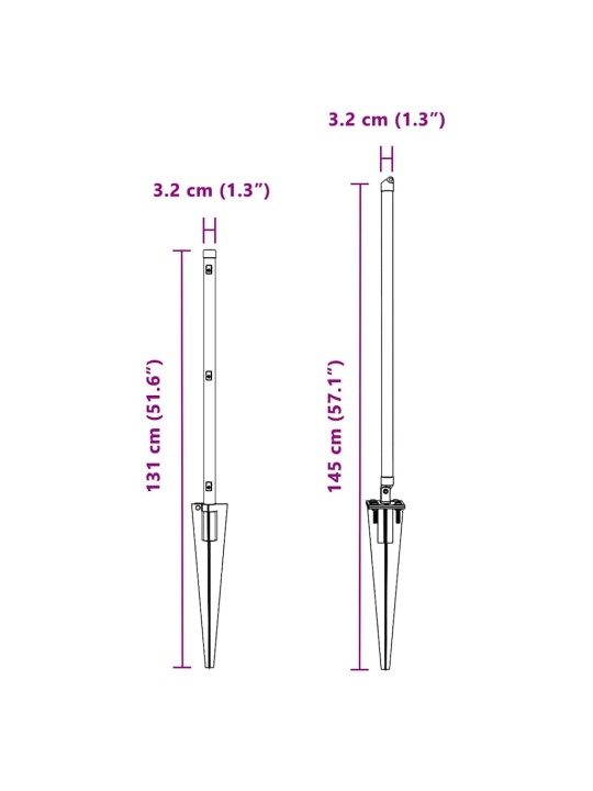 Žoga āķis 26 pcs sudraba 3.2 x 3.2 x 100 cm tērauds