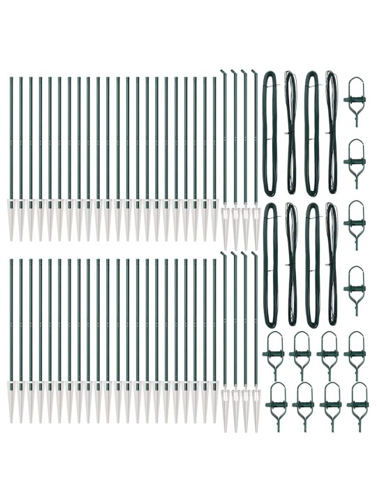 Žoga āķis 52 pcs sudraba 3.2 x 3.2 x 140 cm tērauds